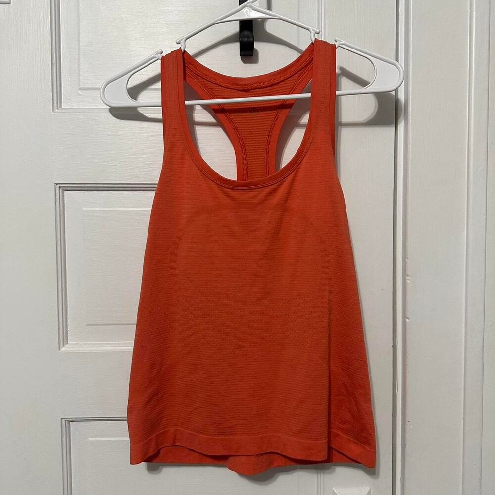 Lululemon orange swiftly tech tank